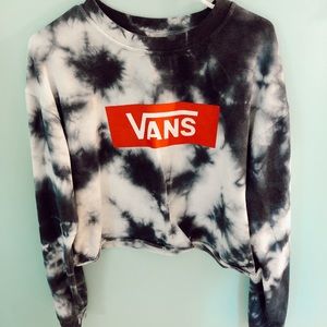Vans Cropped Tie Dye Sweatshirt